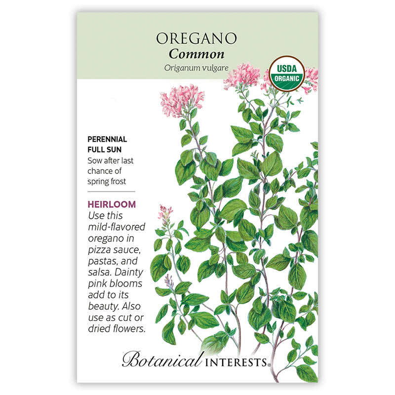 Botanical Interests Oregano Common Organic Seeds
