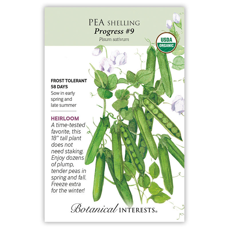 Botanical Interests Pea Shelling Progress